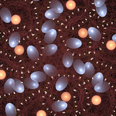 Abstract fractal geometric background, computer-generated illustration.