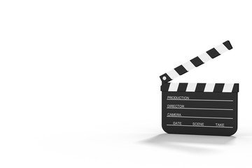 カチンコのイラストCG