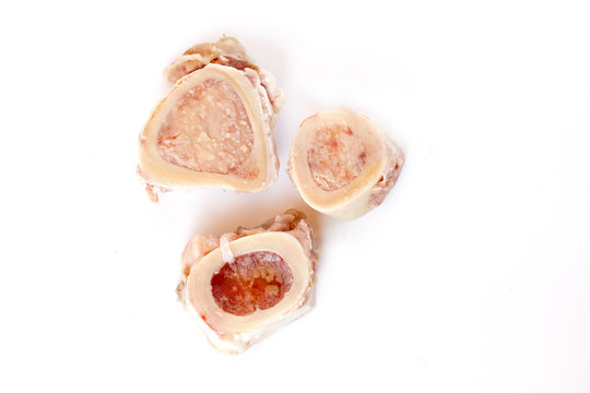 Bones For Beef Bone Broth Isolated On A White Background