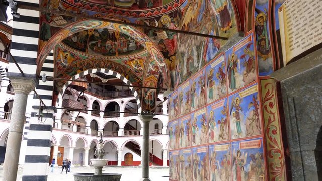 Walking on Rila Monastery, Bulgaria