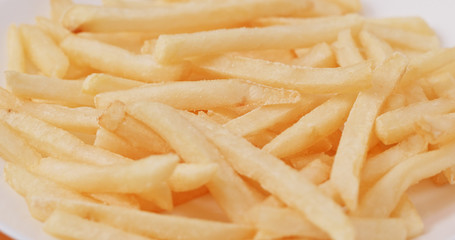 Stack of french fries