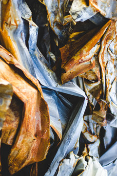 Mangled Metal from House Fire