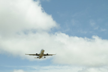 Fototapeta na wymiar Airplane against sky