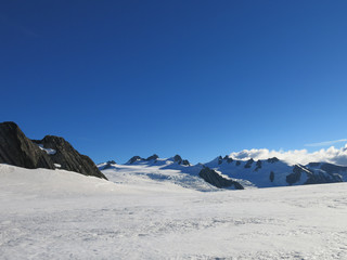 Fototapeta na wymiar View of Fox Glacier, New Zealand