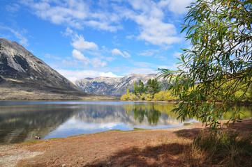 Lake with reflect of mountain, New Zealand