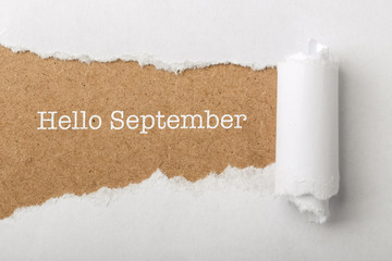 Hello September Paper Tear