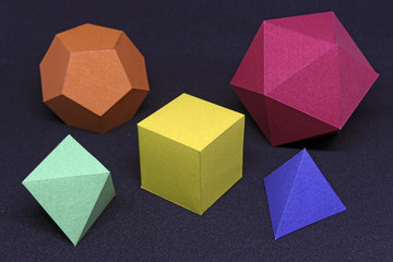 Regular polyhedra, also known as Platonic Solids
