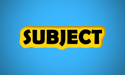 Subject