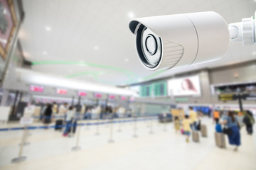 CCTV Security Camera  monitoring at the airport