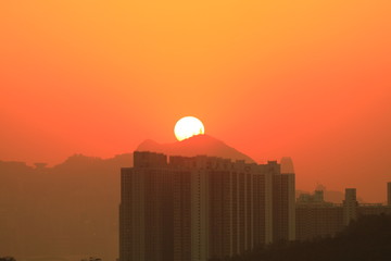 the sun set  at the Ducking hill 2010