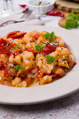 Stewed vegetables with sesame