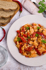 Stewed vegetables with sesame