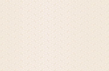 Japanese traditional geometric pattern vector background beigi