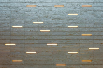 Modern wall lamp on marble texture interior lighting bulbs decoration contemporary