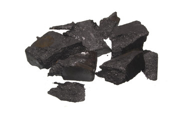 coal isolated on white background