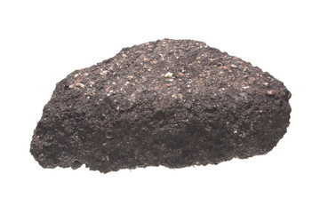 asphalt isolated on white background