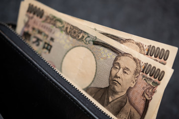 一万円札・財布