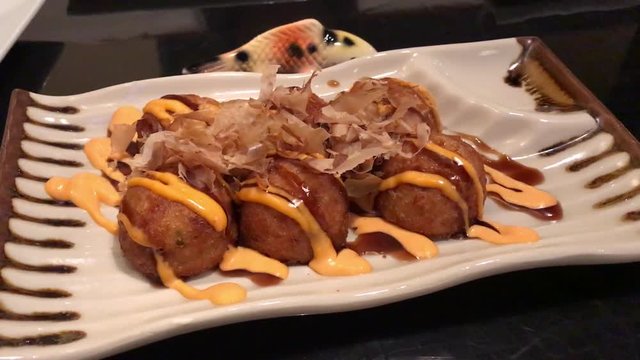 Takoyaki with moving thingy