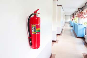 Fire extinguisher ,security system in the hotel.