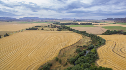 Obraz premium Landscape with river and mountains