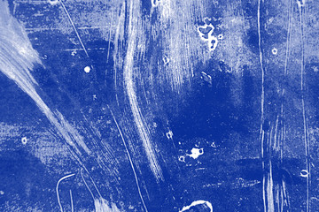 blue and white brush hand painted grunge background texture 