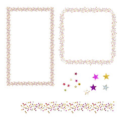 decorative frame for Christmas, template