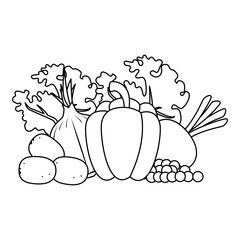 fresh vegetables vegetarian food