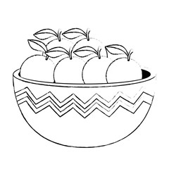 fresh oranges in bowl healthy food