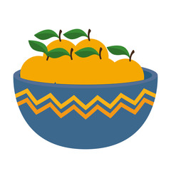 fresh oranges in bowl healthy food