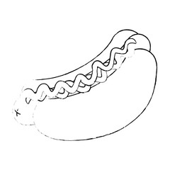 fresh and delicious hot dog