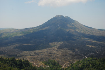 Fototapeta na wymiar Batur mountain in Bali, Indonesia