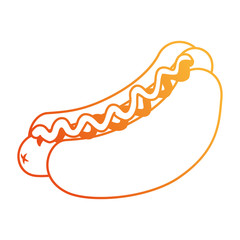 fresh and delicious hot dog