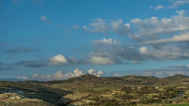 Timelapse clouds in Cyprus