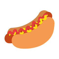 fresh and delicious hot dog