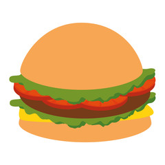 fresh and delicious burger