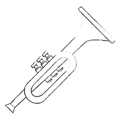 trumpet instrument musical icon
