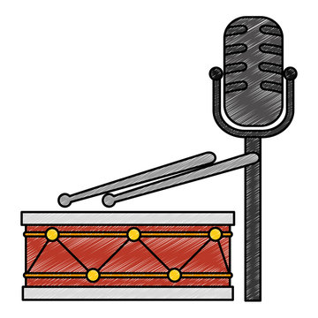 drum instrument with microphone