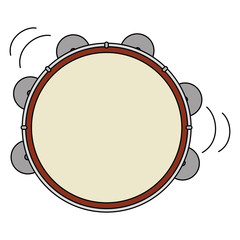 tambourine musical instrument icon