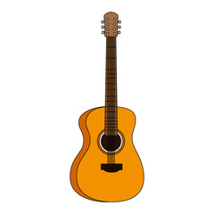 Obraz premium acoustic guitar musical instrument