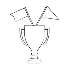 business trophy flags awards winner champion