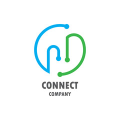 connect logo vector