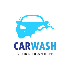Car Wash Logo, Cleaning Car, Washing and Service Vector Logo Design