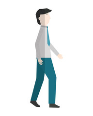 businessman in suit character manager