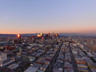 Los Angeles At Sunset