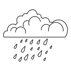cloud with rain drops