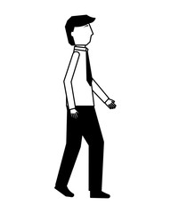 businessman in suit character manager