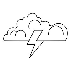 cloud with thunder ray