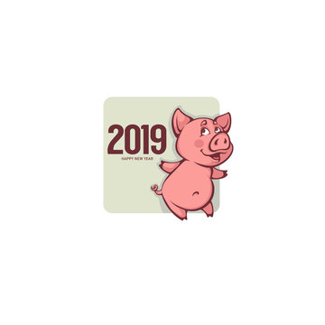 Happy new year pig