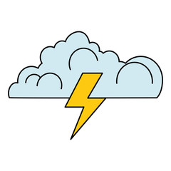 cloud with thunder ray