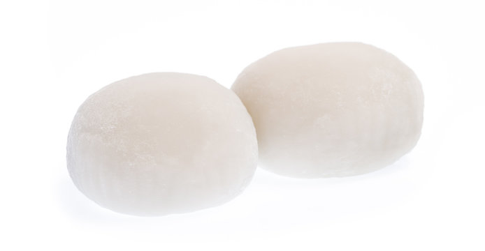 Mochi Dessert Isolated On White Background